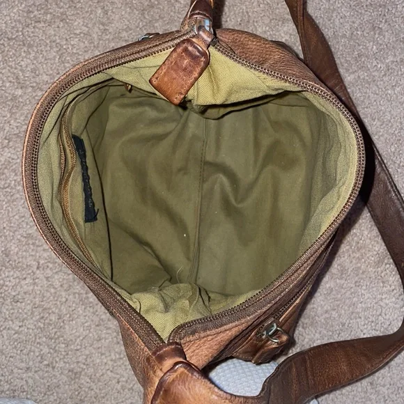 Tignanello Brown Leather Shoulder Purse - Picture 5 of 11